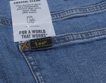 LEE LUKE spodnie jeansowe WORN IN CODY rurki slim tapered W30 L34