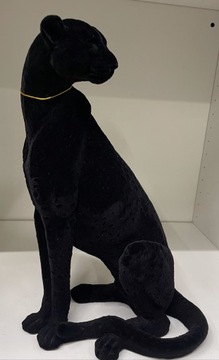 Puma Pantera Figurka dekoracyjna CZARNA 40cm