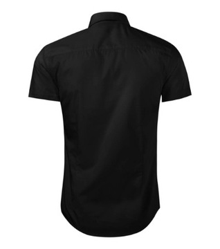 ELEGANCKA Koszula Męska FLASH Slim-Fit czarna L