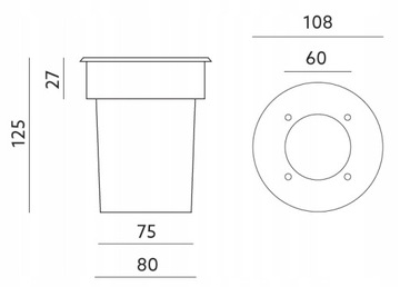 Водонепроницаемая садовая лампа с заземлением