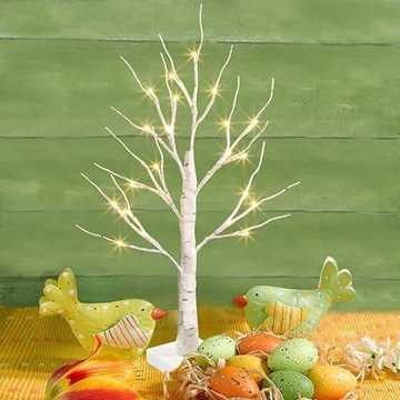 DRZEWKO OZDOBNE BRZOZA 60cm LED drzewo świąteczne
