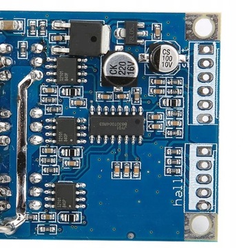 КОНТРОЛЛЕР БЕСЩЕТОЧНОГО ДВИГАТЕЛЯ 12–36 В, 500 Вт