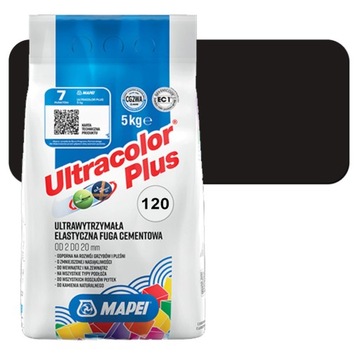 MAPEI Fuga Ultracolor Plus 120 Czarny 5kg/op. ( 6012045A - PMA )