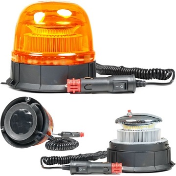 LAMPA OSTRZEGAWCZA LED SMD2825 KOGUT 12V 24V NA MAGNES