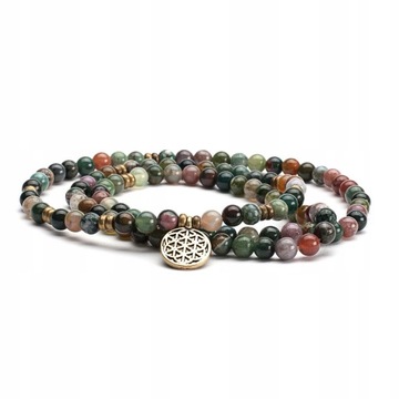 Bransoletka Naszyjnik Mala - Indian Agate