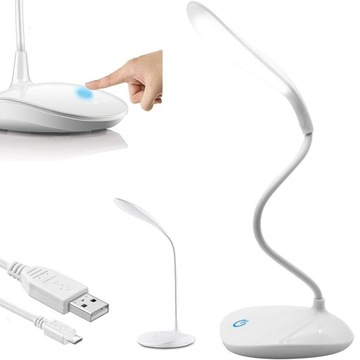 MOCNA LAMPKA LED BIURKOWA USB DLA DZIECKA BARWY KOLORY RGB LAMPA NA BIURKO