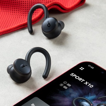 БЕСПРОВОДНЫЕ СПОРТИВНЫЕ НАУШНИКИ BT 5.2 SOUNDCORE ЗАРЯДНЫЙ ЧЕХОЛ POWERBANK