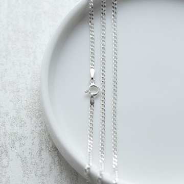 925 СЕРЕБРЯНАЯ БРОНЯНАЯ ЦЕПЬ - ГР.1,2 ММ - 45 СМ