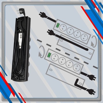 РАЗЪЕМ С ЗАЩИТОЙ 10 РОЗЕТОК