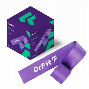 Taśma Kompresyjna do Rehabilitacji dla Sportowców Wytrzymała Fiolet DrFit