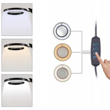 СВЕТОДИОДНАЯ НАСТОЛЬНАЯ ЛАМПА КОСМЕТИЧЕСКАЯ ДЕРМАТОЛОГИЧЕСКАЯ С РЕГУЛИРОВКОЙ УВЕЛИЧИТЕЛЬНОГО СВЕТА
