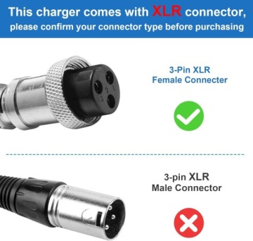 Зарядное устройство ARyee 24V 2A / Для аккумуляторов - ноутбуков - скутеров. XLR-мама