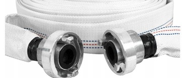 ПОЖАРНЫЙ ШЛАНГ С ПОЛОТНИЦЕЙ ДЛЯ ГРЯЗНОЙ ВОДЫ Септики НАСОСЫ 1 ДЮЙМ, 30 М С СОЕДИНИТЕЛЯМИ