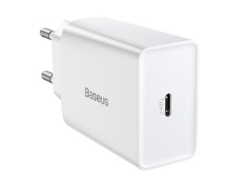 БЫСТРОЕ СЕТЕВОЕ ЗАРЯДНОЕ УСТРОЙСТВО BASEUS USB-C ИСТОЧНИК ПИТАНИЯ 20 Вт PD QC 3.0