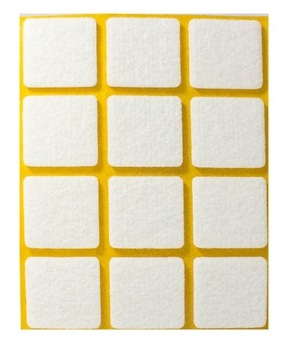 Zestaw 10 sztuk podkładki filcowe białe 28x28