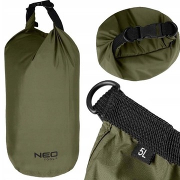POKROWIEC WOREK TORBA WODOODPORNY NYLON 5l 16x38cm NEO TOOLS