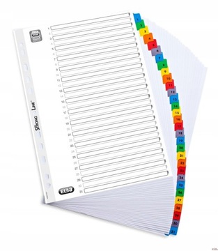 ЦИФРОВЫЕ ВСТАВКИ ДЛЯ ФАЙЛОВ A4 1-31 ЦВЕТ