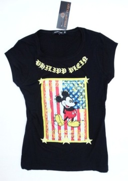 Włoska bluzka tshirt aplikacja Myszka Miki S