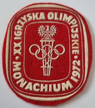 NASZYWKA HERB PKOL- XX IGRZYSKA OLIMPIJSKIE MONACHIUM 1972