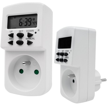 PROGRAMATOR CZASOWY WŁĄCZNIK WYŁĄCZNIK LCD CYFROWY HARMONOGRAM 7 DNI