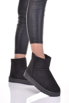 МОДНЫЕ ЖЕНСКИЕ ЗАМШЕВЫЕ БОТИНКИ С МЕХОМ ТЕПЛЫЕ СЛИПОНЫ НА ОСЕНЬ-ЗИМУ