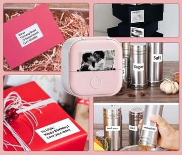 Мини-термопринтер Phomemo T02 для фотографий, заметок, самоклеящихся этикеток