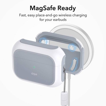 Чехол для Apple AirPods Pro 1/2 MagSafe ESR Orbit Halolock белый