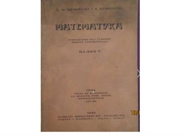 Matematyka podrecznik dla uczniow szkoly powszechn