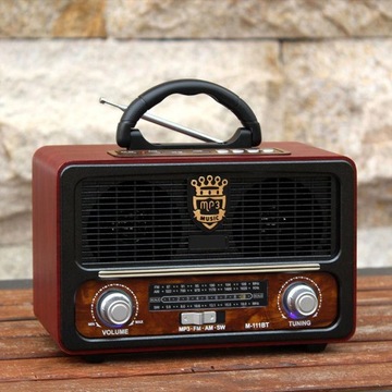Ретро портативный радио беспроводной Bluetooth HIFI стереодинамик