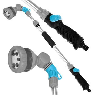 ОПРЫСКИВАЮЩЕЕ КОПЬЕ CELLFAST, ТЕЛЕСКОПИЧЕСКОЕ, РЕГУЛИРУЕМОЕ ДЛЯ ПОЛИВА, 6 ФУНКЦИЙ