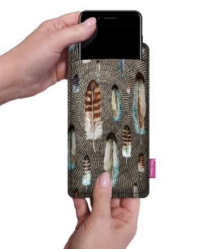 Etui na smartfon BERTONI z filcu Dakota