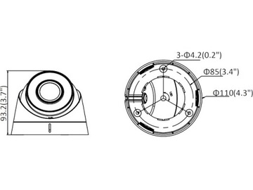 IP-камера AcuSense Hikvision 4 МП с WDR DS-2CD1343G2-I (2,8 мм)
