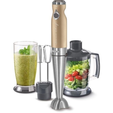 Blender ręczny Sencor SHB 5608BK EUE3 1200W mocny TITANIUM QuadBlade