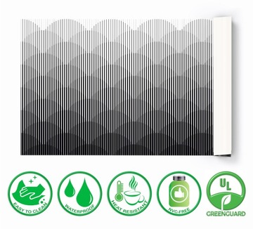 Mata ochronna do biura 120x60 Hipnotyzujące Linie