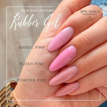 Żel kauczukowy Powder Pink Rubber Gel 50g SPN