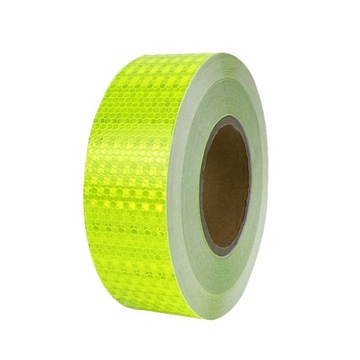 TAŚMA ODBLASKOWA SAMOPRZYLEPNA rolka 5 metrów GŁADKA 5M x 5CM FLUO