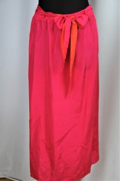 ЮБКА ИЗ 100% ШЕЛКА DIANE GILMAN МАЛИНОВЫЙ ПОЯС L