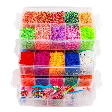 GUMKI DO ROBIENIA BRANSOLETEK ZESTAW XL 15000 szt