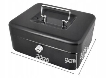 ДЕНЕЖНАЯ КАССЕТА Металлический сейф с ключом