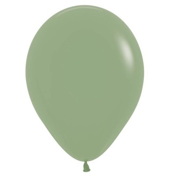 Balony lateks pastel zielony eukaliptus 30cm 3szt.