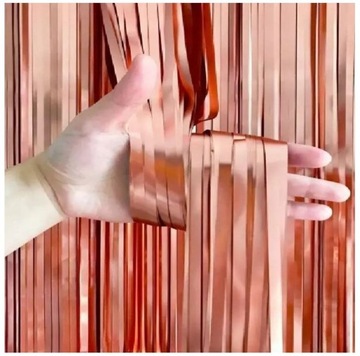 KURTYNA DEKORACYJNA rose gold matowa samoprzylepna