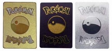 КАРТЫ + Золото Серебро Черный + КОРОБКА ДЛЯ КАРТ POKEMON