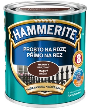 Hammerite Prosto na Rdzę Brązowy Mat 250ML