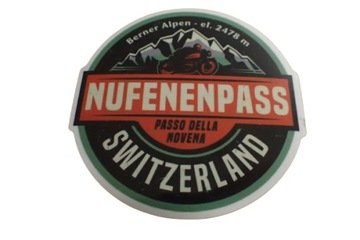 NUFENENPASS SWITZERLAND NAKLEJKA STICKER 6,6 x 6,6 cm KOLEKCJA UNIKAT