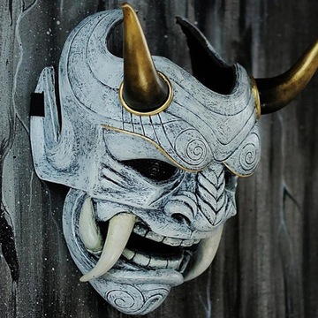 Maska Cosplay ONI diabeł tradycyjna japońska