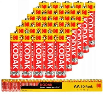 БАТАРЕИ AA БАТАРЕЯ KODAK FINGERS R6 Набор 30шт.