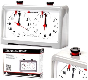 Zegar Szachowy Turniejowy Mechaniczny Precyzyjny Chess Clock METEOR