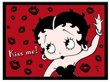 MAGNES na Lodówkę 6x8 BETTY BOOP KISS ME RETRO USA