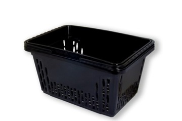 Большая черная корзина для покупок 28л.