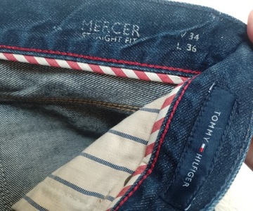 spodnie jeans męskie Tommy Hilfiger Mercer 34/36 granatowe